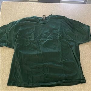 .Hanes Green Short Sleeve Tee Classic Crew Neck Size 3X